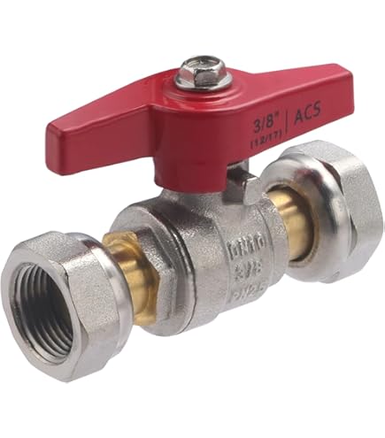 Vanne à Sphère ARCO Manette Papillon - Robinet D'arrêt Inox Mâle/Femelle 3/8 (12x17) Pour Eau Potable, Chauffage, Sanitaire, PN30
