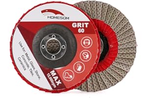 HOMESOM Disco diamantato da 4 pollici per mola diamantata, smerigliatrice angolare da 100 mm, disco abrasivo in pietra in metallo e plastica abrasiva grana 60