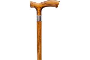 Dr. Watson - Handcrafted Wooden Walking Stick, Walking Cane with Fritz Handle