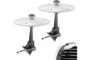 TELAOBAN Auto Crash Becken, 2 pcs Autounfall cymbals, Drum Cymbals für Auto, Au-to Crash Becken LüFtungsschlitz, Mini Trommel Becken für A-uto, Au-to trommel Cym-bals, A-uto Musikinstrument Becken, für Auto