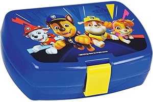FUN HOUSE | Boîte À Goûter Enfant Pat Patrouille | Paw Patrol | Chase Marcus Ruben Stella Everest | H.6,5 x L.17 x P.13,5 cm | Boîte Snack Réutilisable | Boîte Déjeuner École | Cadeau Enfant