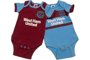 WHUFC West Ham United Baby Kit 2 Pack Bodysuits | 2020/21 (0-3 Months) Claret