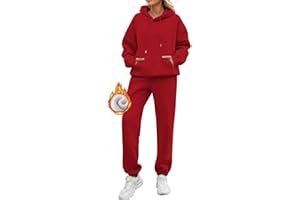 Dasfsagh Chandal Mujer Completo Invierno Fleece Polar CháNdal Completo 2 Piezas Suave Y CóModo Sudadera Con Capucha Y PantalóN Original Conjuntos Deportivos Fitness Jogging Ropa Deportiva Sweatshirt