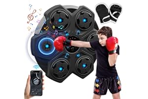 ADDLIVE Music Boxing Machine, LED Musik Boxmaschine mit Boxhandschuhen, Wandmontage Boxmaschine mit Musik, Unterstützt Bluetooth, Intelligente Musik-Boxmaschine für Erwachsene Kinder Exercise