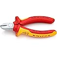 Knipex Diagonal Cutter chrome-plated, insulated with multi-component grips, VDE-tested 125 mm 70 06 125