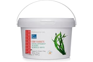 bleu & marine Bretania - Fango Argilla Verde & Alghe Rimodellanti | Maschera Corpo | Combattente Cellulite | Multifunzionale | Prodotto Naturale, Verde, 1.5 kg