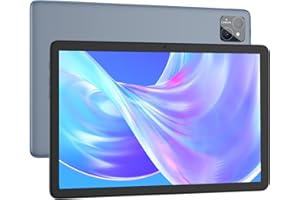 VASOUN 10 inch Tablet Android 13, 5Ghz WiFi Tablet Octa-Core,128GB, 8000mAh, Dual Camera, BT, FM, Metal Fashional Shape (Black) (Gray)