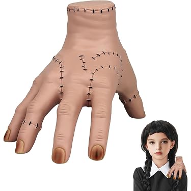Halloween Handschuhe Mit Langen Fingernägeln – Schwarz, Elastisch, 1 Paar Für Gruselpartys