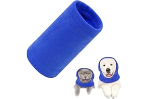 BASTOUR Hund Snood Hundeschal Ohrenschützer für Hunde Ohrenwärmer für Hunde Hundeohrenschützer Hundehals Halswärmer Dog Earmuffs, Wärmer Hunde Hoodie, für Haustiere Linderung Angstzuständen 20 x 16 cm