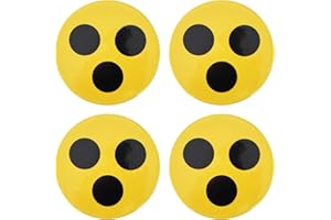 DEARBAG 4 Stück Blindenanstecker, Blindenabzeichen für Blinde und Sehbehinderte, Blinden Abzeichen Blinden Anstecker Blindenplakette Blindenzeichen Sehbehinderung Hilfe, Durchmesser 5,8 cm