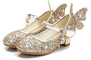 TANGDAO Zapatos princesa niña Sandalias glitter princesa fiesta zapatos de tacón alto Para niños primavera verano lentejuelas zapatos de tacón alto con lazo.