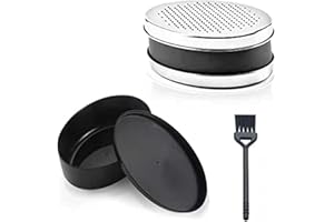 NCOALE Cheese Grater with Container and Lid, Graters for Kitchen Box Grater with 2 Size Lid, Grater for Ginger Vegetable Garlic Lemon Butter Chocolate