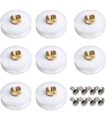 KEMKEY Lot De 8 Roulettes Rainurées En V De 19 Mm De Diamètre Pour