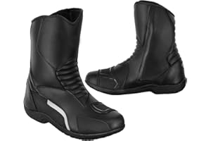 SUPER BIKERS Mens Boys Motorbike Touring Boots Waterproof Long Ankle Adventure Boot Motorcycle shoes