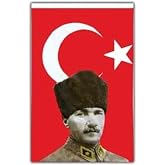 Vatan Bayrak Mustafa Kemal Atat&uuml;rkl&uuml; Bayrak - Atalı Turkish Flag 50x75cm,NoColor-4fad55d8