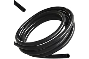 DRUUZYL 6 Metri Tubo Sottovuoto in Silicone Tubo per Vuoto Auto ID 4 mm OD 8 mm Alta Temperatura Tubo Per Vuoto In Silicone, Tubo Sottovuoto in per Auto per Automobili in Nero