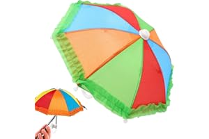 FaJoek Parapluie de Téléphone Portable Téléphone Parasol Ombrelle, Mini Parapluie pour Téléphone, Support à Ventouse pour Parapluie de Téléphone Portable, Support Telephone Voiture (Couleur)