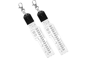 Marikito Colgante Cyberpunk, accesorio LED recargable por USB con 7 opciones de color, perfecto para máscaras cibernéticas, disfraces y mochilas (C)