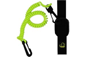 Survival Duck 1.8m Kayak Paddle Leash - Safety Accessories Holder, Tether for Paddle & Fishing Rod - Kayaking & Canoe