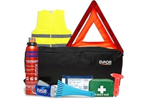 EVAQ8 Car Safety & Emergency Kit for Breakdowns