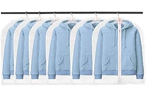 BangShou 6 PCS Housse Vêtement à Suspendre, Rangement pour Habits et Penderies, Housse Costume Homme et Robe de Mariée, Sac de Rangement Hermétique et Anti-Mites, Housse pour Voyage, Garde-Robe