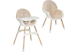 Innowacje MS 2042 - Mika krzesełko dziecięce, rozkładane w krzesło, 2 w 1, podwójna, ewolucyjna i bezpieczna, unisex, beżowa, 3000 g