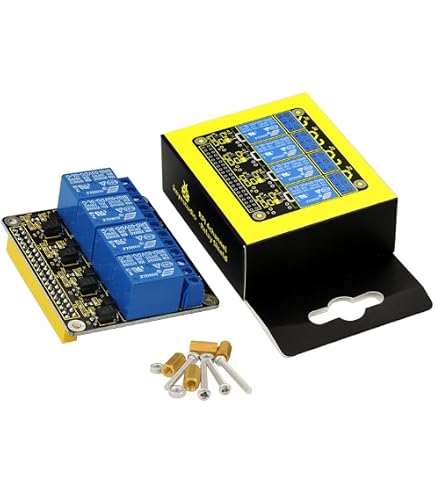Module Relais 4 Canaux Pour Raspberry Pi – Contrôle Jusqu'à 5A 250V Avec Interface GPIO 40 Broches