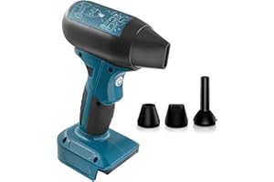 UGTXKJ Handle Mini Jet Dry Blower Fan for Makita 18V Battery, 130000RPM Cordless Turbo Blower Fan, Portable Handheld Air Duster for Cleaning, Car, Leaf Blower, Camping, Workshops, Lawns (No Battery)