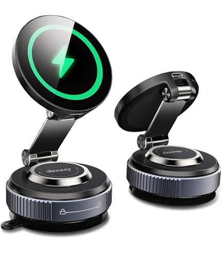 Qi2 Auto Handyhalterung Mit 15W Kabellosem Laden & Kühlventilator – Starker Magnet, 360° Drehbar, Für IPhone & Android, Einfach Zu Montieren