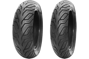 ECOVELO 1 Paar Deestone Reifen 110/70-11 + 120/70-10 Reifen D825 45L für Piaggio Vespa LX 50 125 150 Motorrad Roller