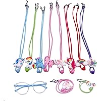 Set Di 8 Lacci Per Occhiali Per Bambini - Regolabili, Colorati E Con Perline, Ideali Per Sport E Attivit&agrave;