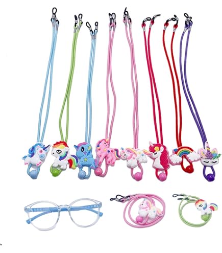 Lot De 6 Cordons Pour Lunettes Enfants – Élastiques, Motifs Mignons (fraise, Lapin, Etc.) – Parfait Pour Ne Pas Perdre Ses Lunettes - 7