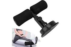 Yinhing Sit Up Bar for Floor, Abdominal Muscle Exercise, Portable Body Shaping Sit‑Up Tool, Sit Up Training Device, Adjustable Sit Up Equipment with Sit-Up Foot Holder(black)