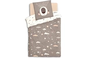 ATMOSPHERA CREATEUR D'INTERIEUR Atmosphera - Parure de lit Enfant Ours - Coton 140x200 cm