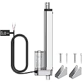 Justech Moteur à Actionneur Linéaire DC 12V 750N 200mm Actionneurs à Mouvement Linéaire pour Ouvreur de Porte Électrique de V