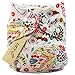 iZiv(TM) Newborn Organic Infant Waterproof/Adjustable/Reusable/Washable Pocket Cloth Diaper Fit Babies 0-3 Years(Flower)