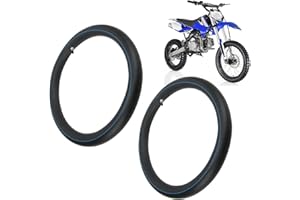 Cocoarm 2pcs 2.50-18 Tube Tyre Motorcycle Inner Tube with TR 4 Straight Valve Stem, Shock Absorbent Rubber Inner Tube for Motorcycle SUV, TR 4 Straight Valve Stem, 2.5-3.0 Inch Tire Widths