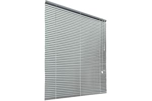 HSYLYM Aluminum Venetian Blinds (50 * 130cm, Grey)