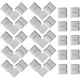 CESFONJER 4 pin L-forma Connettore angolare (10 pezzi), 4 pin Strisce LED spina (10 pezzi) per la luce di nastro adesiva di S