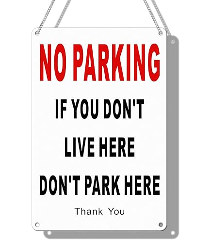 Cartello No Parking 15x20 Cm | Confezione Da 2 Adesivi In Vinile Impermeabile | Proprietà Privata | Facile Da Applicare Su Superfici Lisce