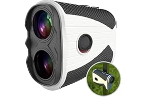 PEPPY Telemetro da golf con ingrandimento 7x, telemetro laser da 1200 metri con compensazione della pendenza, vibrazione Flag-Lock e batteria ricaricabile, ideale per golfisti, caccia e attività all'aperto