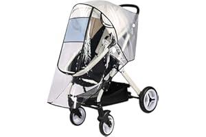 IEASEY Buggy Kinderwagen Regenschutz für Hauck, Kinderwagen Regenverdeck für Maxi-Cosi Lara2, Regenschutz für große Babytragetasche, Regenschutz mit Fenster und Reißverschluss-Tür