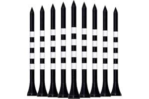 LIKOSO Bamboo Golf Tees 83mm/70mm/54mm/38mm Pack of 100 Golf Tees with Height Markers, Biodegradable Sustainable Reduced Friction