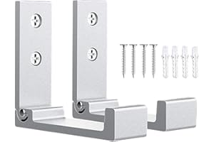OHIYO Folding Wall Hooks 2PCS Foldable Hooks Bearing Load 33lb/15kg Wall Mounted Heavy Duty No Rust Aluminum Alloy Folding Coat Hooks with 4pcs Screws for Hanging Coat & Bags & Hat (Silver)
