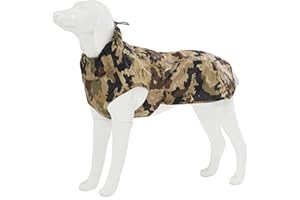 MAMORE Waterproof Dog Raincoat with Reflective Strip, Adjustable Breathable Rain Coat Jacket with Leash Hole for Dogs (Camo, M)