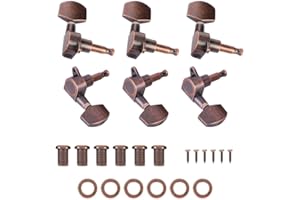 DILWE 3L3R Gitarre Tuning Pegs, hochwertige Rot Bronze Mechaniken Tuner, für Akustische und E-Gitarre