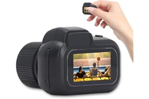 DPOFIRS Bardzo Mały Aparat Cyfrowy, Przenośny Kompaktowy Aparat Fotograficzny z Brelokiem, Wideo 1080P, Mały Aparat Fotograficzny 2 MP, możliwość Rozbudowy o 128 GB