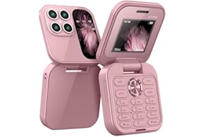 PULUNTO 2024 Neue I17pro Mini-Klapphontastatur, Nicht-Smartphone, Senioren-Telefon, 2G-Netzwerk-Zifferblatt, Funkgeschwindigkeit, mehrsprachig, faltbar, FM-Telefon, Display, Seniorenvater, Telefon, Sprache,