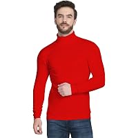 FASHA High Neck Tshirts for Man | Men's High and Turtle Neck Cotton T-Shirt