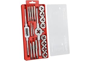 Gunpla 20 tlg. Hochwertigem Legiertem Stahl Gewindeschneider und Bohrer Set Gewindeschneid Satz | Zoll | 6NC32-1/2"NC-13